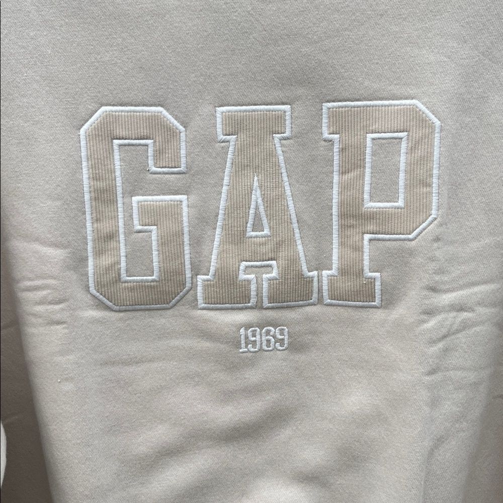 Women’s Gap Logo Crewneck Oversized Fleece Sweatshirt Size XL - Picture 2 of 5